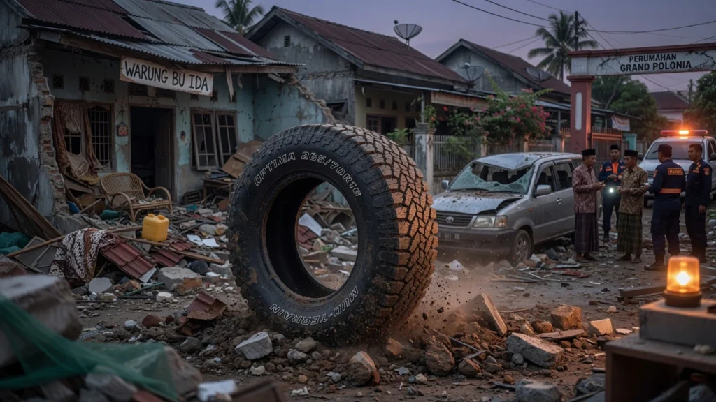 Kerusakan Rumah, Mobil, dan Tetangga Sekitar