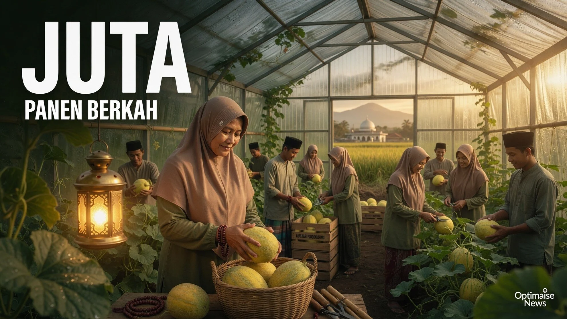 10 Mustahik Melon Kalirejo Raih Omzet Hampir Rp93 Juta