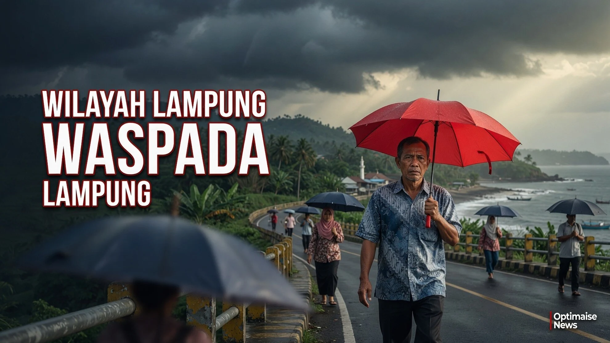 10 Wilayah Lampung Waspada Hujan Ringan Siang-Sore 21 Juli