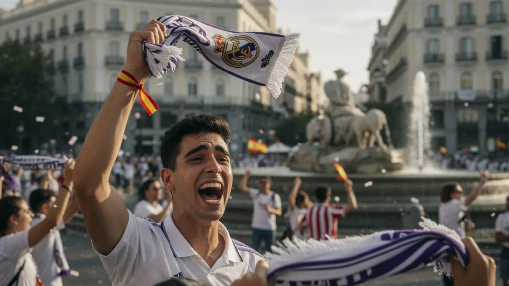 Plaza de Cibeles Jadi Pusat Euforia 2 Juta Orang