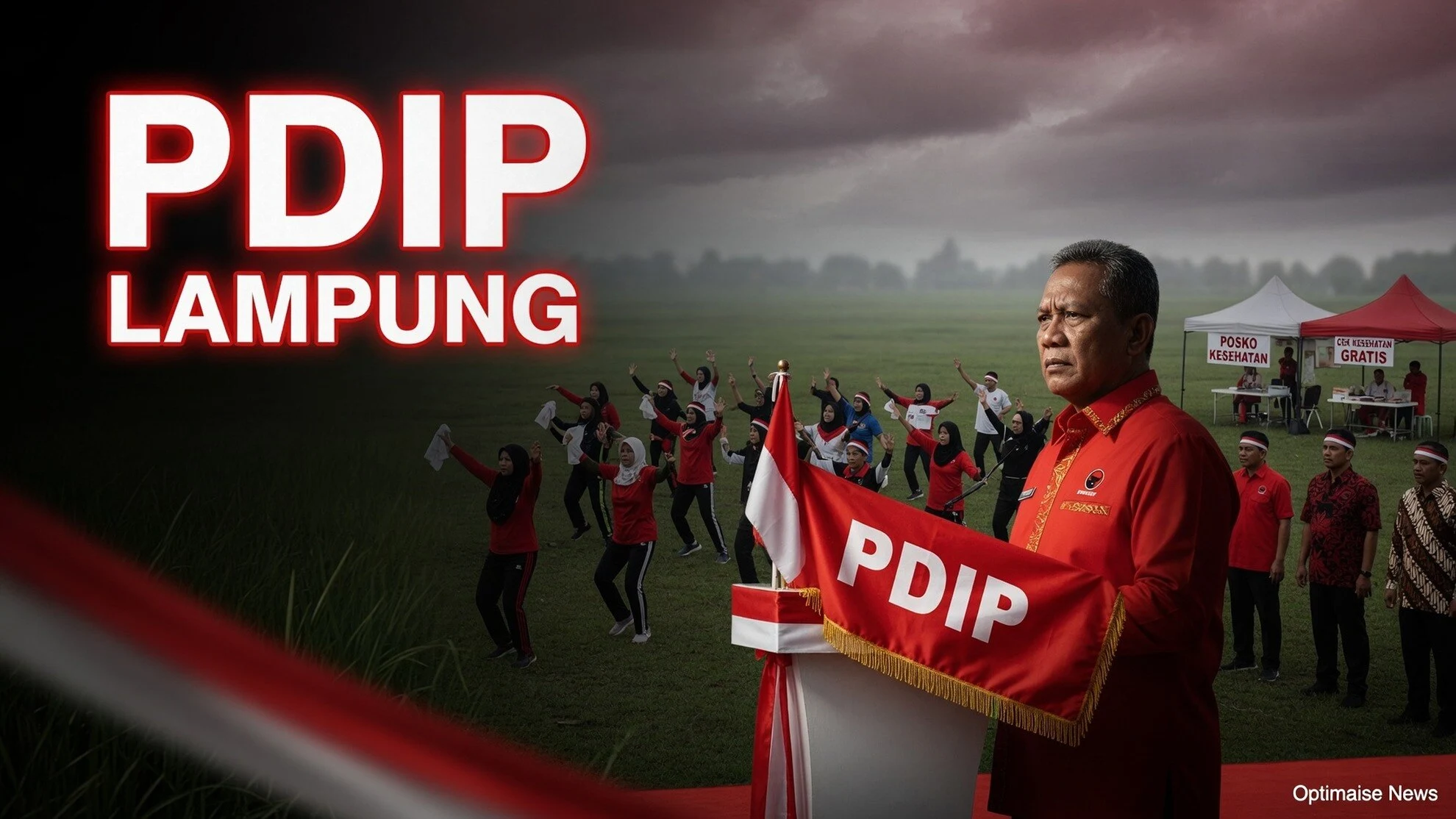 2.000 Warga Raih Manfaat Sehat, PDIP Lampung Sebar Jas Merah