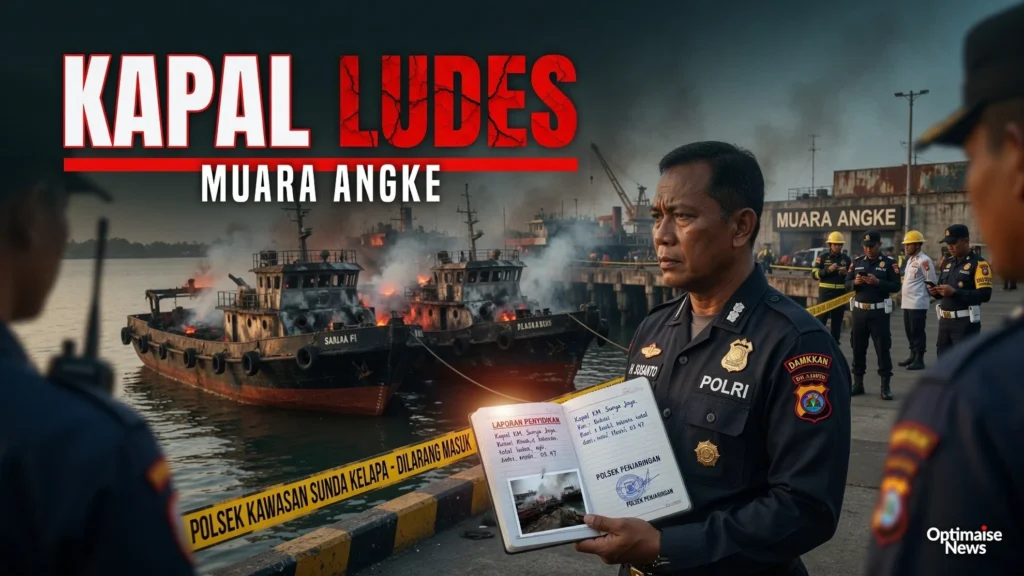 3 Kapal Ludes di Muara Angke, Suhu Panas Tunda Olah TKP