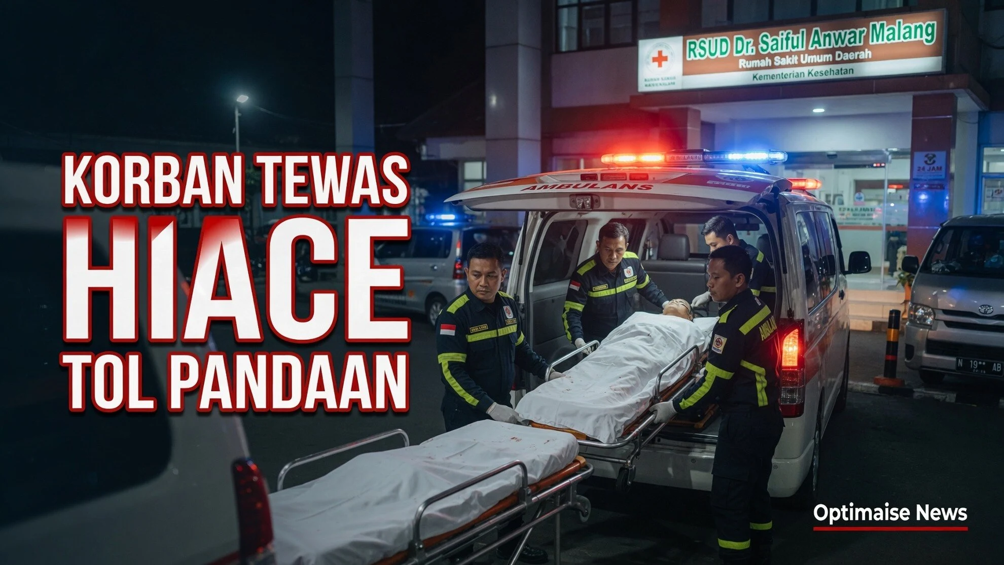 3 Korban Tewas Hiace di Tol Pandaan Termasuk Anak 10 Tahun
