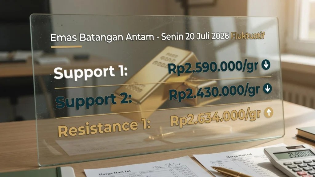 Lintasan koreksi lalu pemulihan dalam tiga sesi terakhir