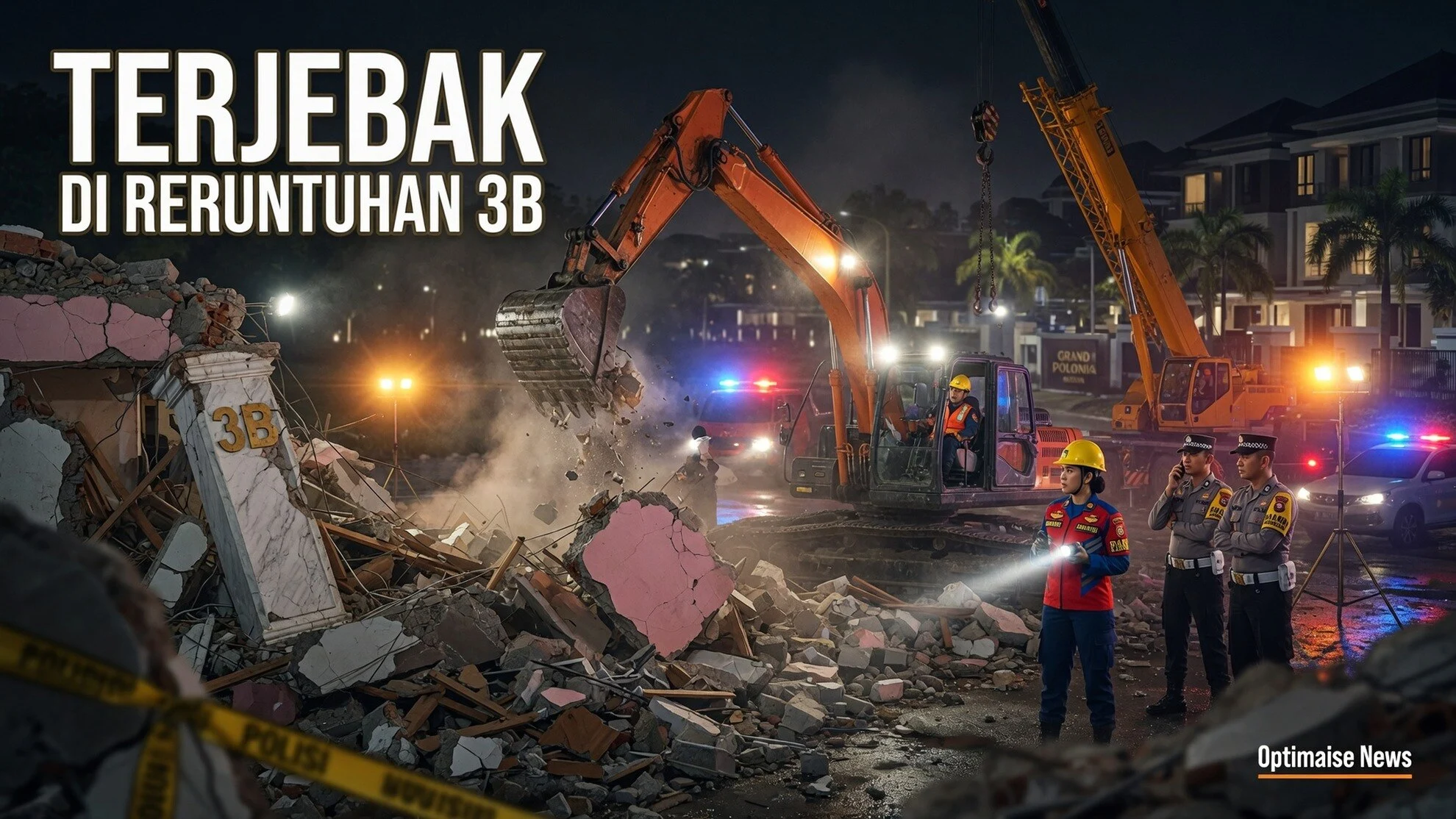 4 Korban Masih Terjebak