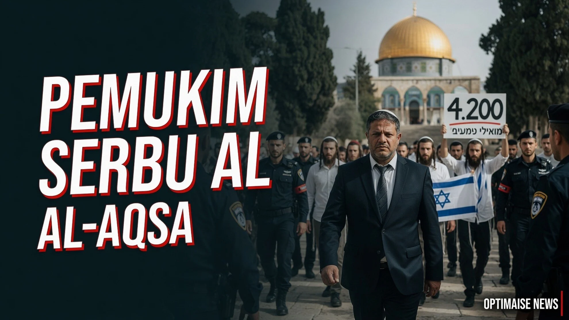 4.200 Pemukim Serbu Al-Aqsa: 8 Negara Termasuk RI Kecam Keras