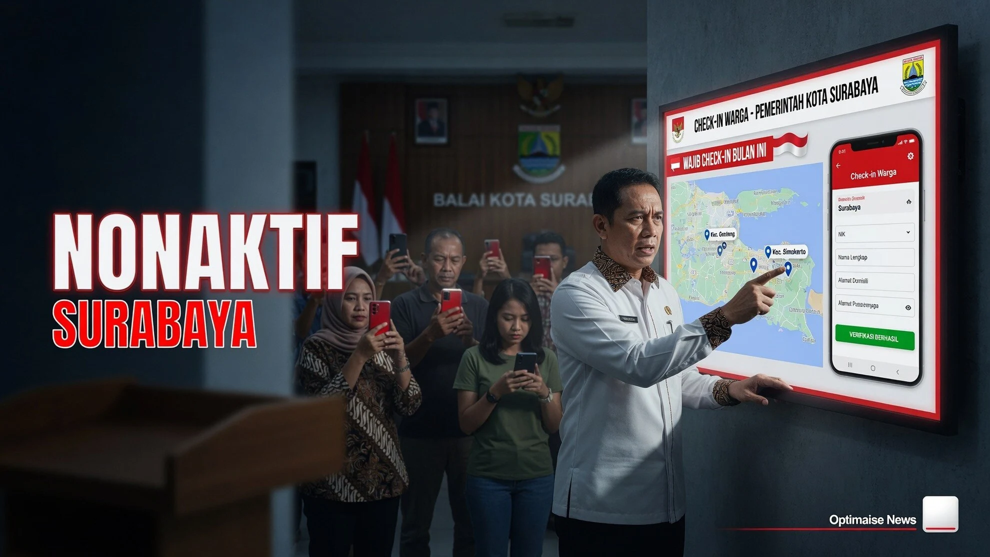 42.804 KK Nonaktif, Pemkot Surabaya Imbau Lapor Domisili Check-in