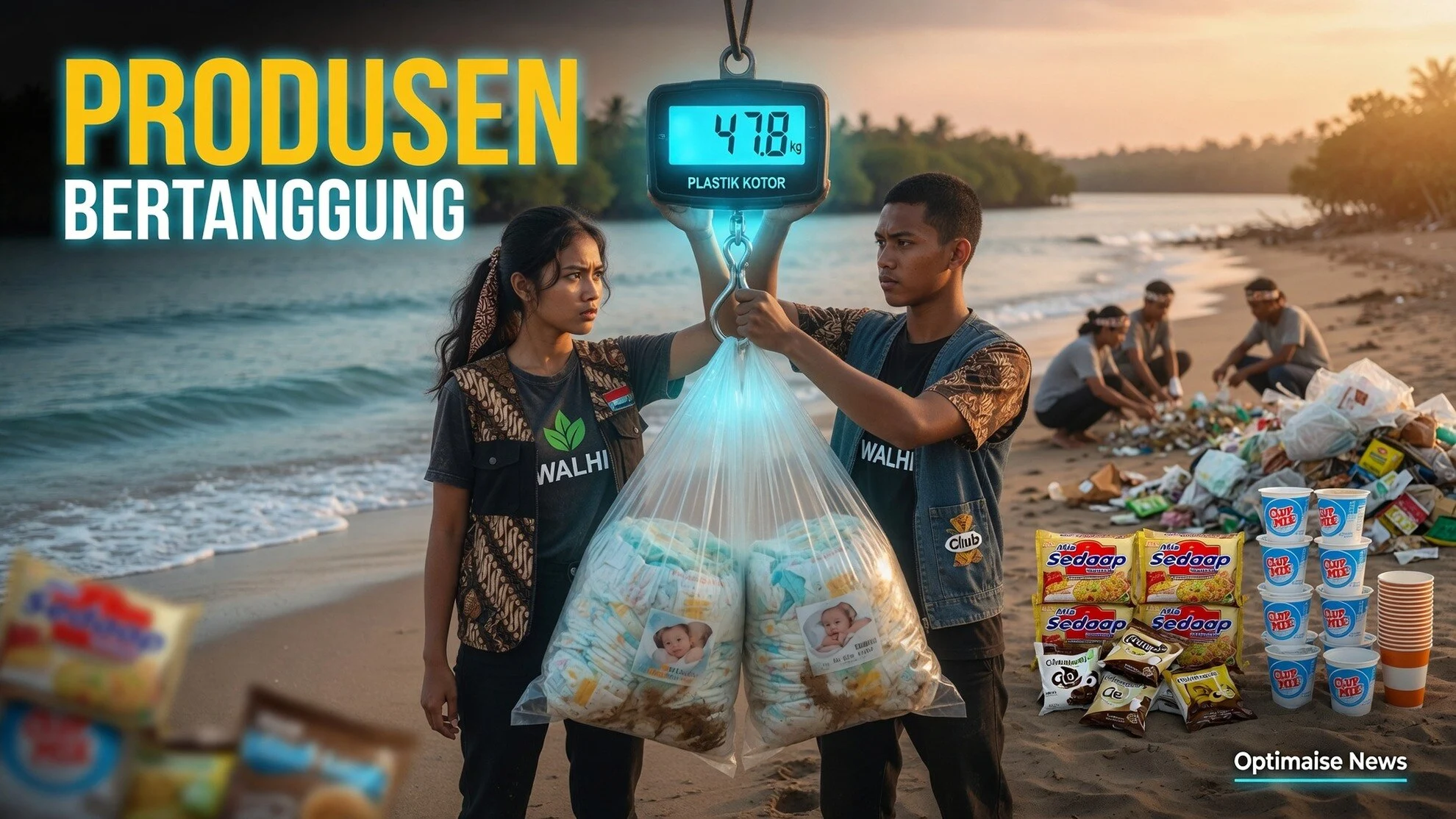 52 Kg Popok di Sidem, Walhi Desak Roadmap Produsen