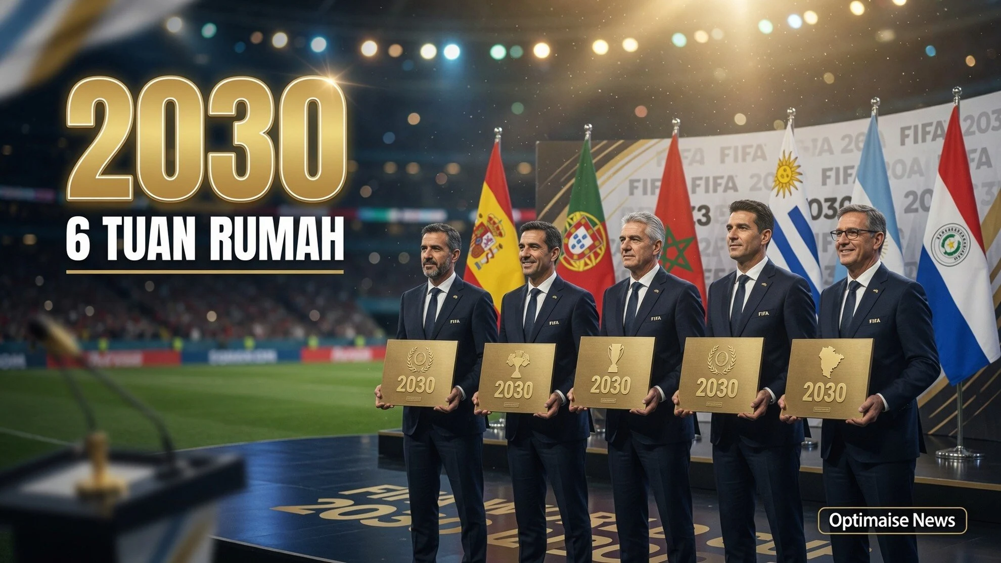 6 tuan rumah lolos tanpa kualifikasi, Piala Dunia 2030