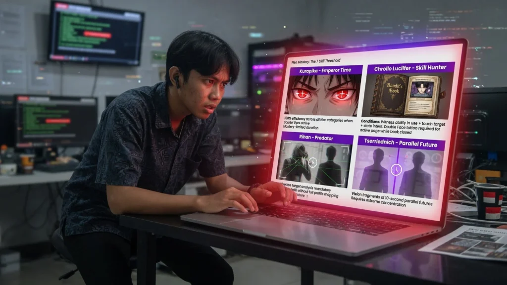 Syarat Berlapis Skill Hunter dan Double Face Chrollo