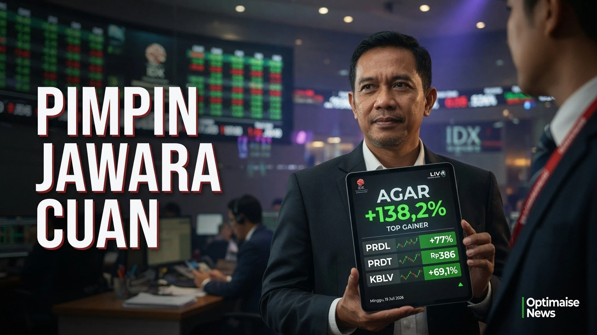 AGAR +138% Pimpin Jawara Cuan Mid Cap di BEI