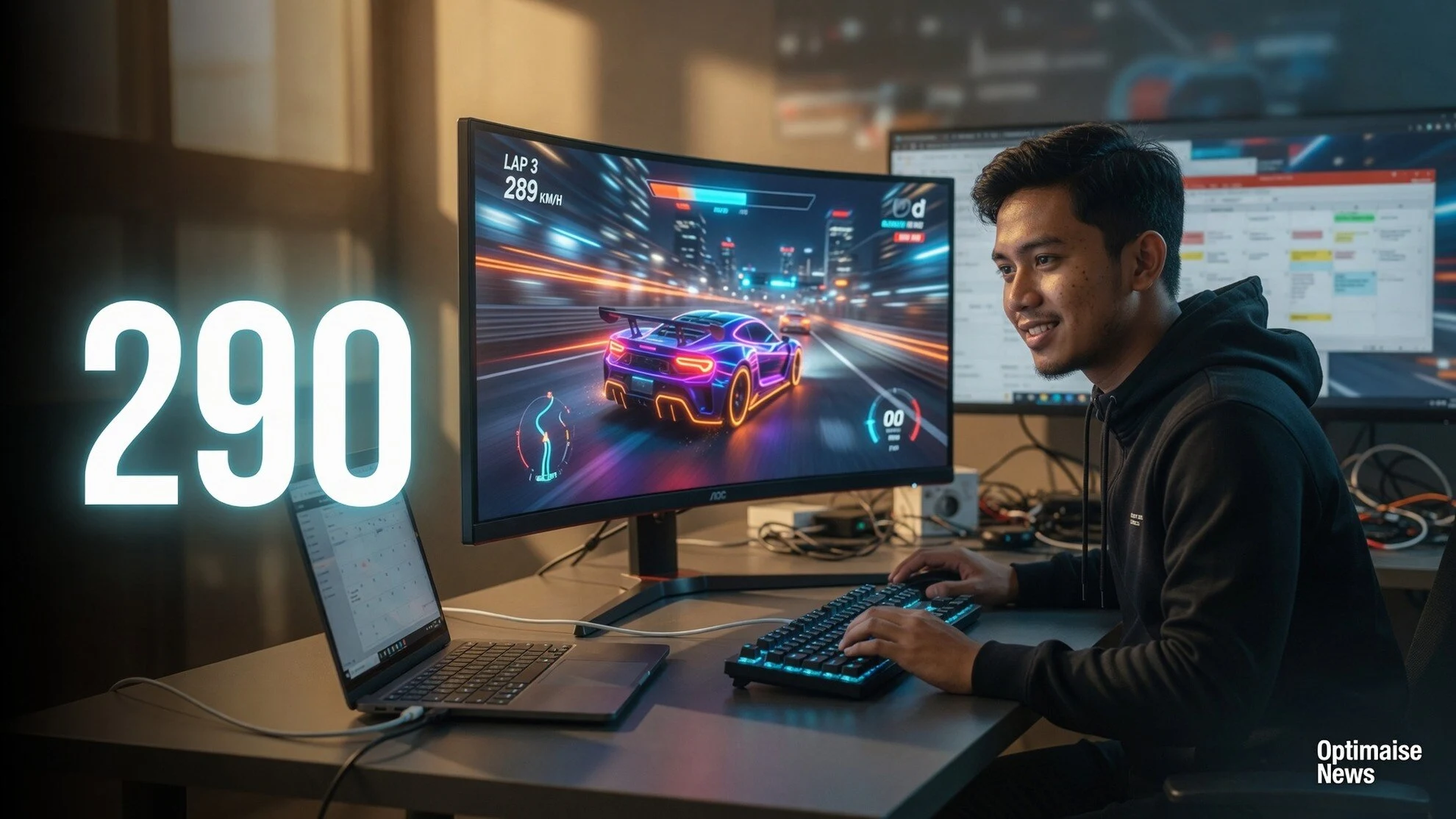 AOC CU34G4 Ultrawide 250Hz: KVM + USB-C 90W dari £290