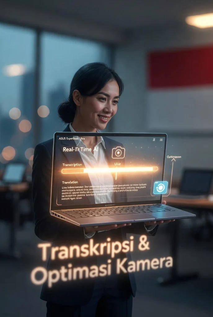 Fitur ASUS AI ExpertMeet untuk Transkripsi dan Optimasi Kamera Real-Time