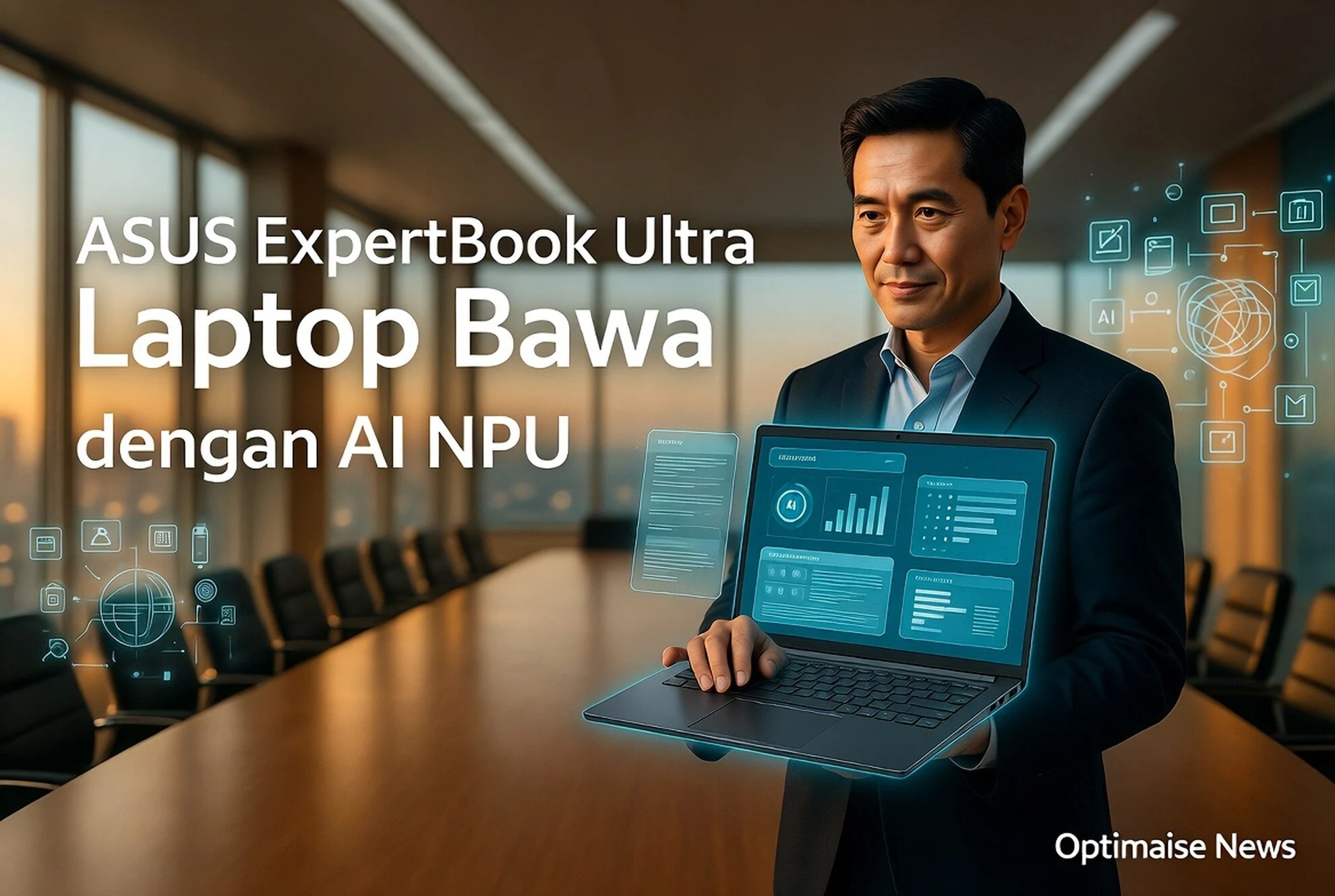 ASUS ExpertBook Ultra Laptop Bawa NPU 50 TOPS untuk Produktivitas