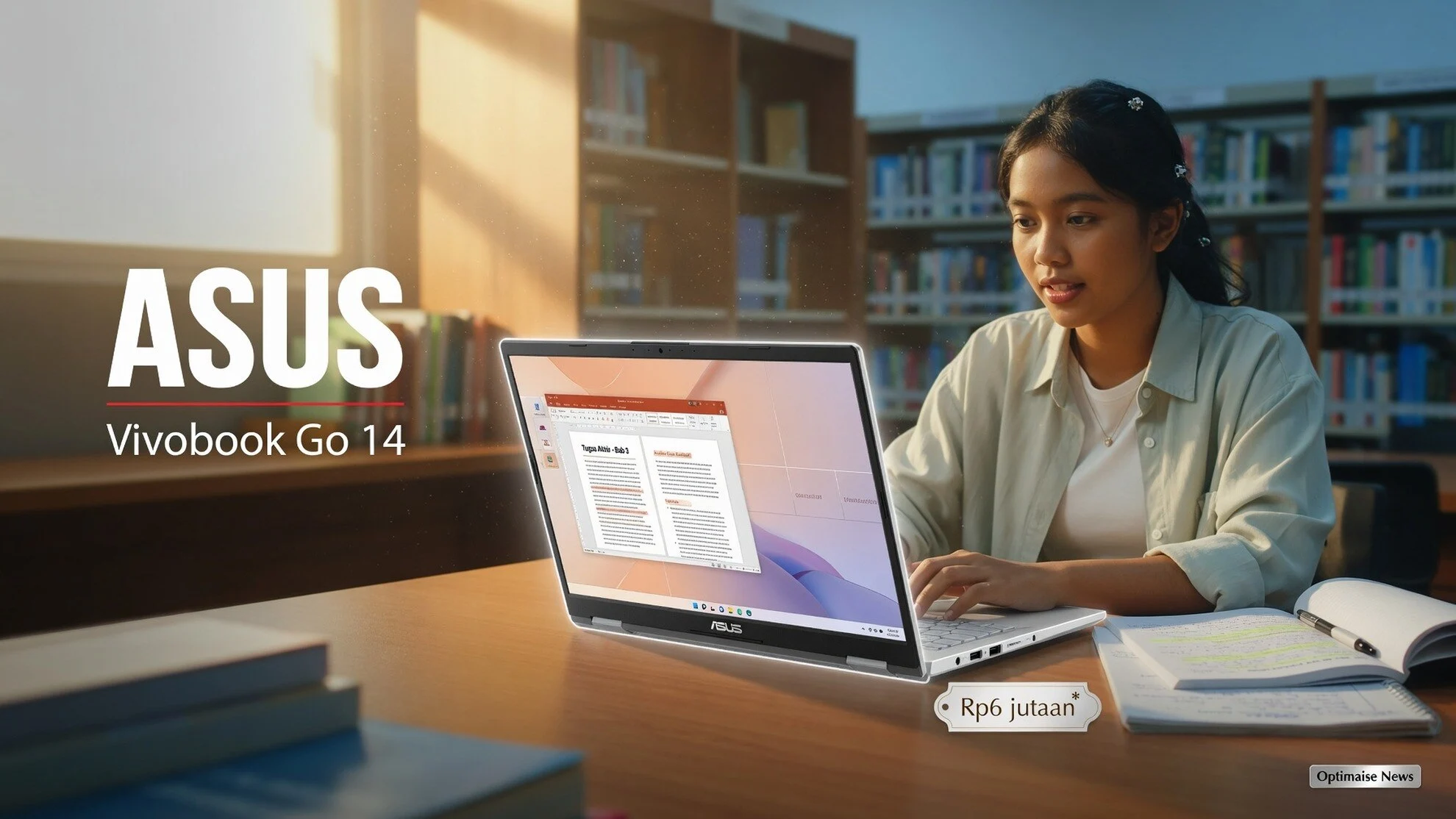 ASUS Vivobook Go 14 Jadi Laptop Kuliah Portabel Mulai Rp6 Jutaan