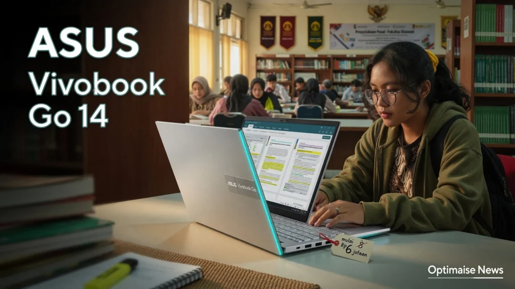 ASUS Vivobook Go 14 Laptop Kuliah Baterai Seharian Mulai Rp6 Jutaan