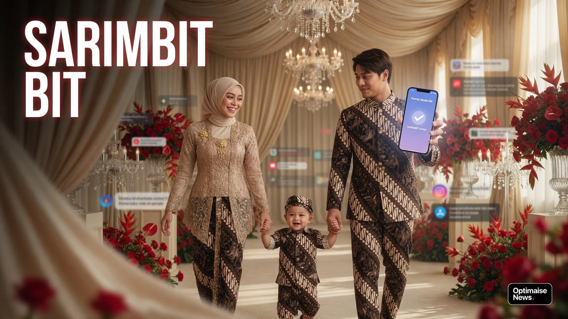 Abang L Jadi Magnet Visual Kondangan Leslar Batik Sarimbit