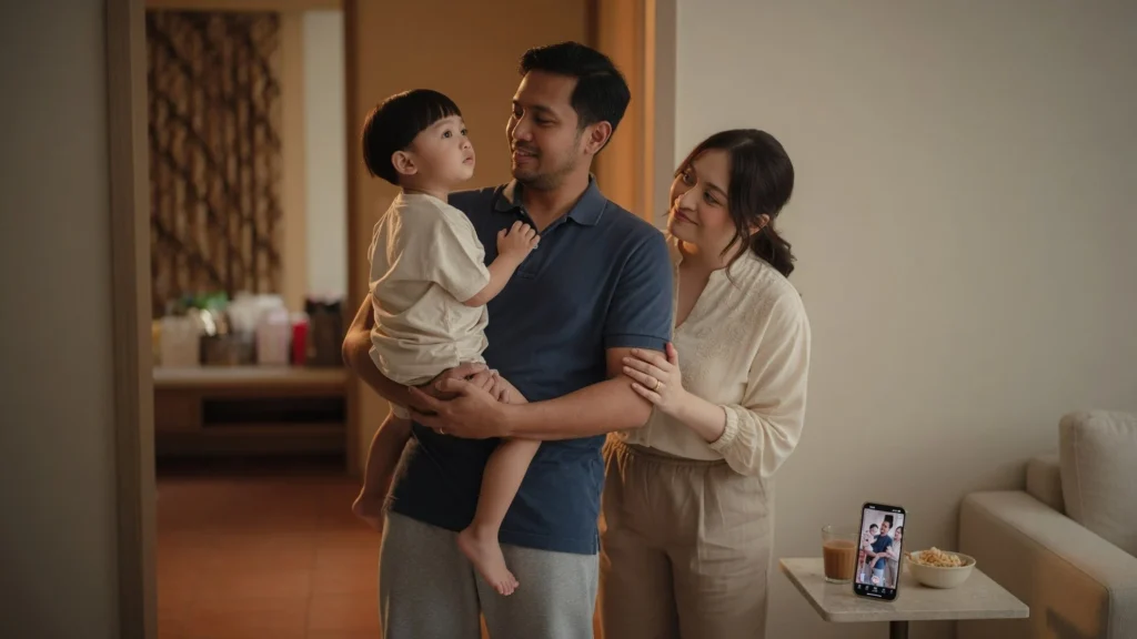 Aripat Langsung Gendong Adzam ke Dalam
