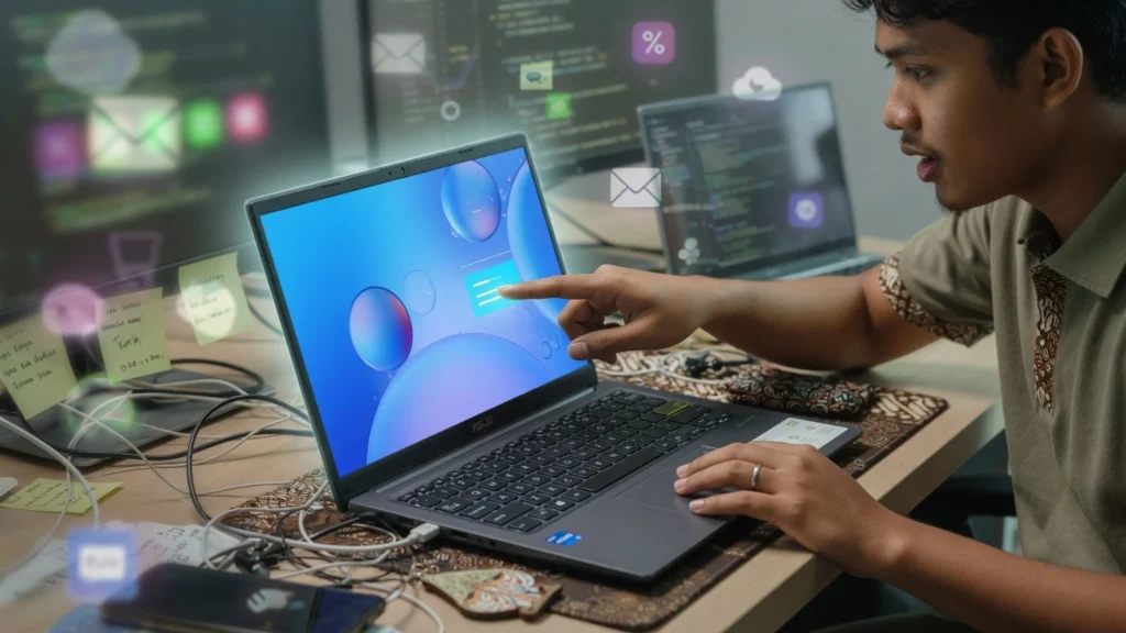 Laptop Asus Vivobook sebagai Best Laptop 2025 Kelas Hemat