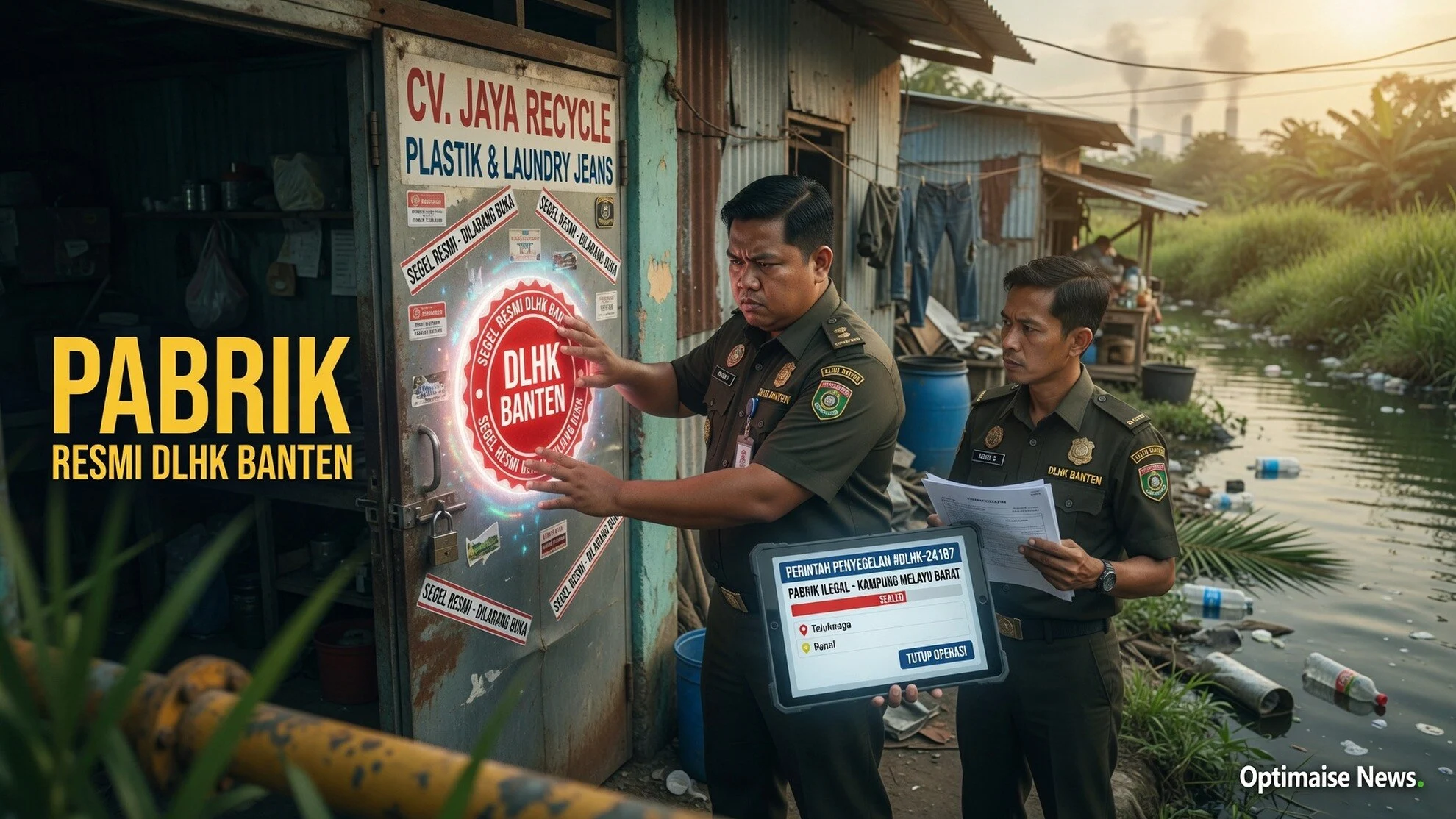 Air Cisadane Normal Lagi Usai DLHK Segel Tiga Pabrik