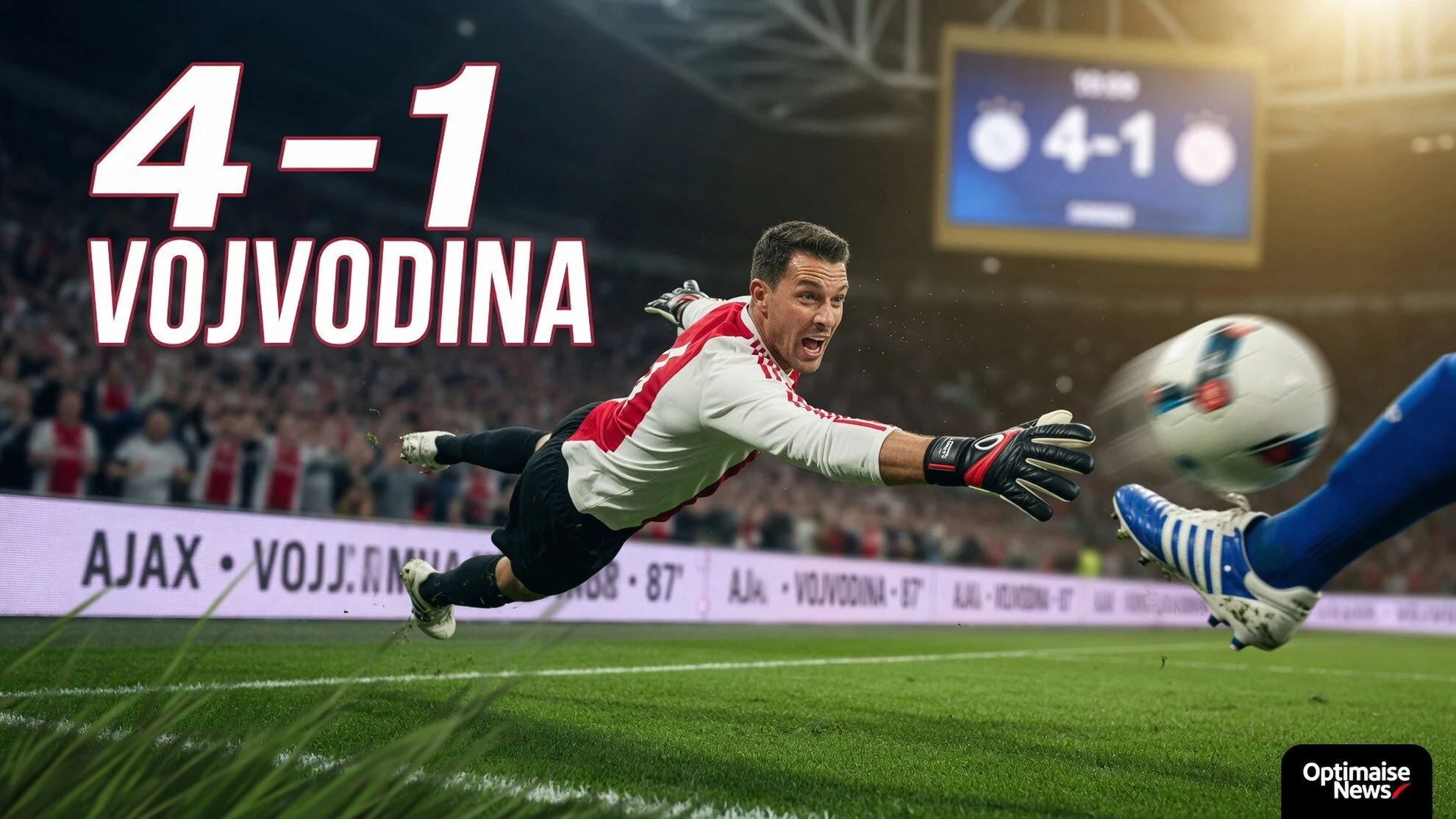 Ajax Bantai Vojvodina 4-1, Maarten Paes 90 Menit + Save Krusial