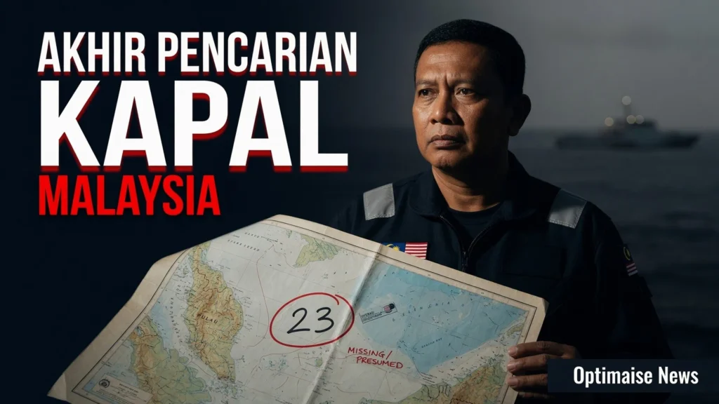 Akhir Pencarian Kapal Tenggelam di Malaysia Disetop, 23 WNI
