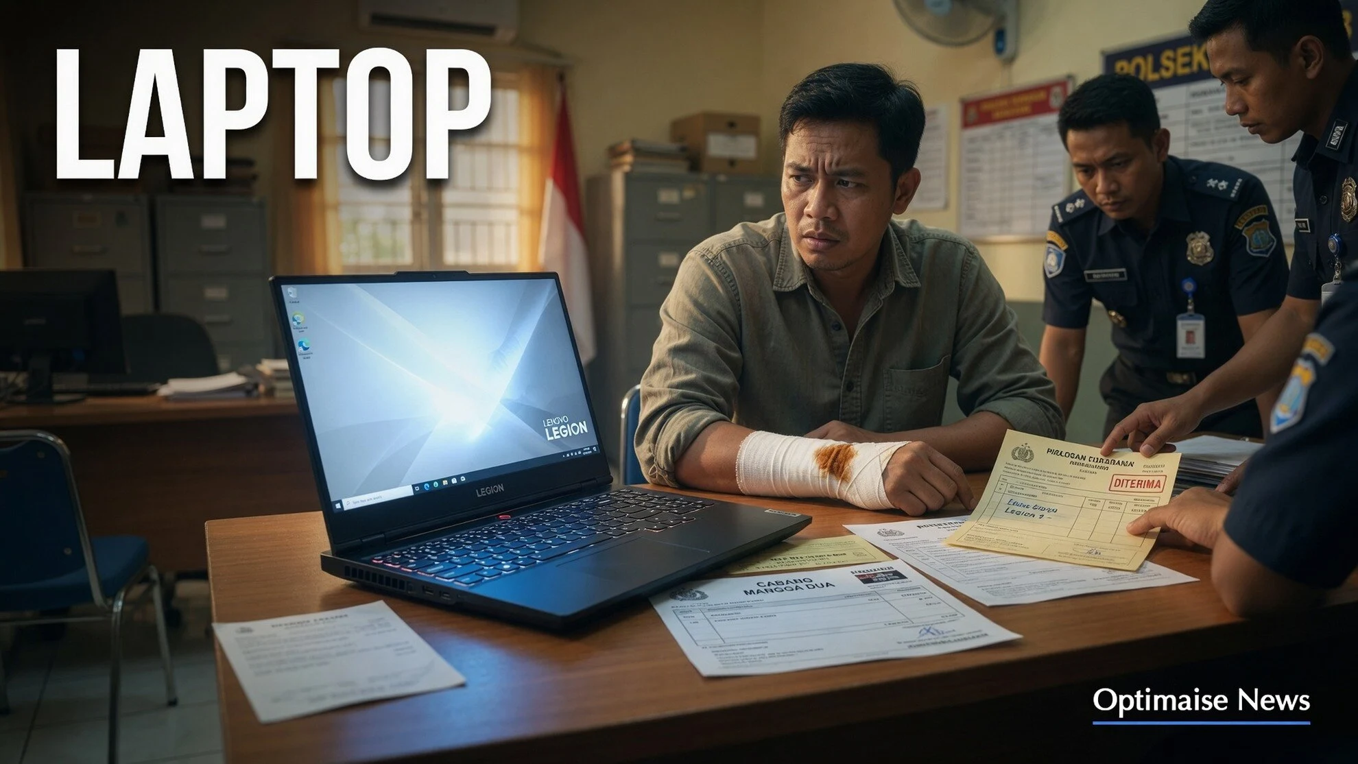 Akuntan di Jakbar Rekayasa Begal Laptop Lenovo Rp27 Juta