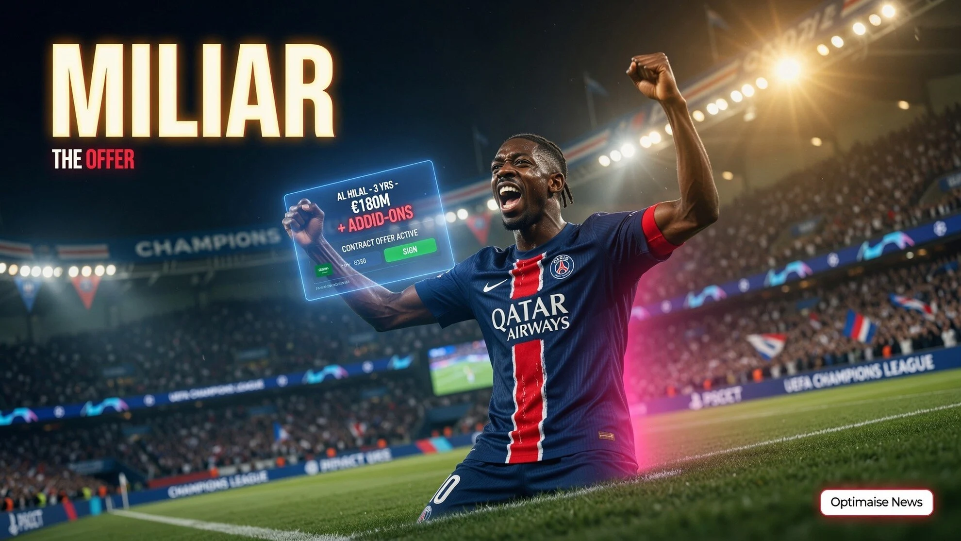Al Hilal Goda Dembele Meski PSG Siapkan Gaji Rp603 Miliar