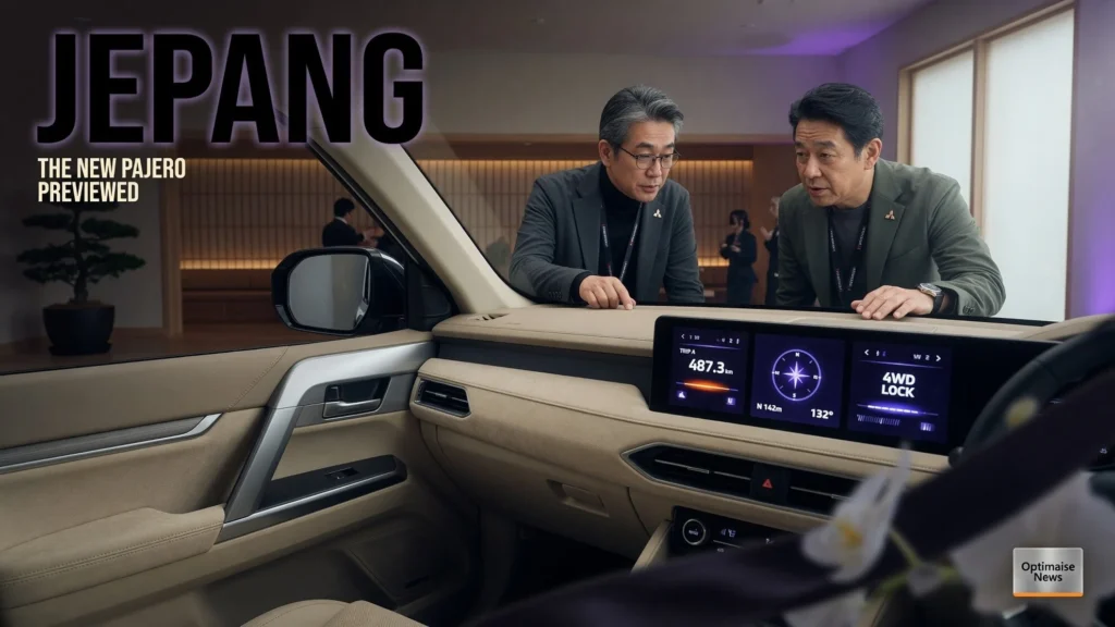 All-New Pajero Pamer Multi Meter 3 Layar di Pratinjau Jepang