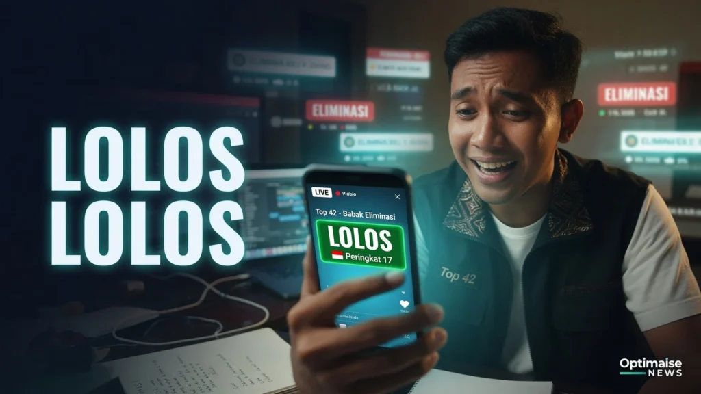 Andrean Palembang Gugur, Enam Teman Selfi Lolos DA8