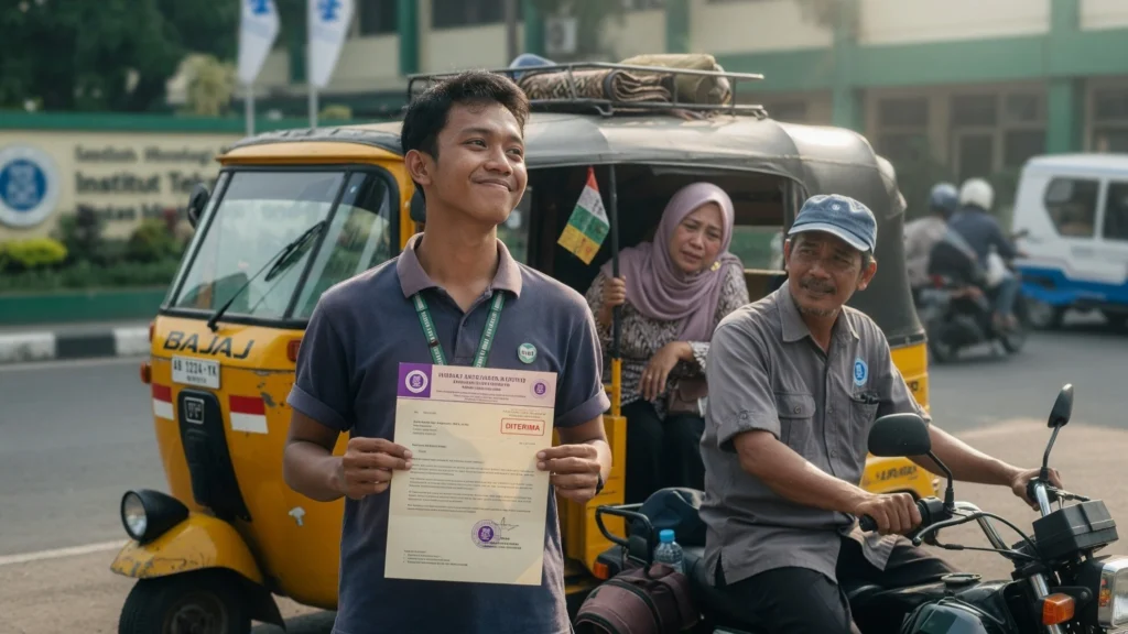 Restu Ibu, Setir Ayah: Rombongan Keluarga di Atas Bajaj
