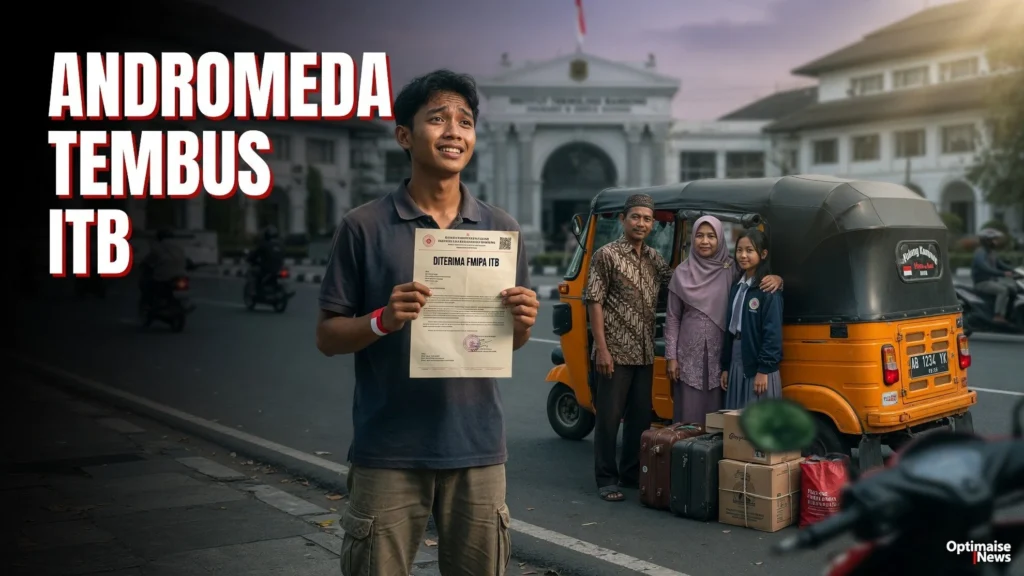 Andromeda Tembus FMIPA ITB Naik Bajaj Ayah 24 Jam dari Yogya