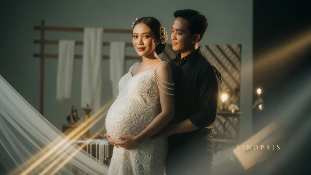 Cahaya Keemasan Samping dan Latar Minimalis ala Adegan Film