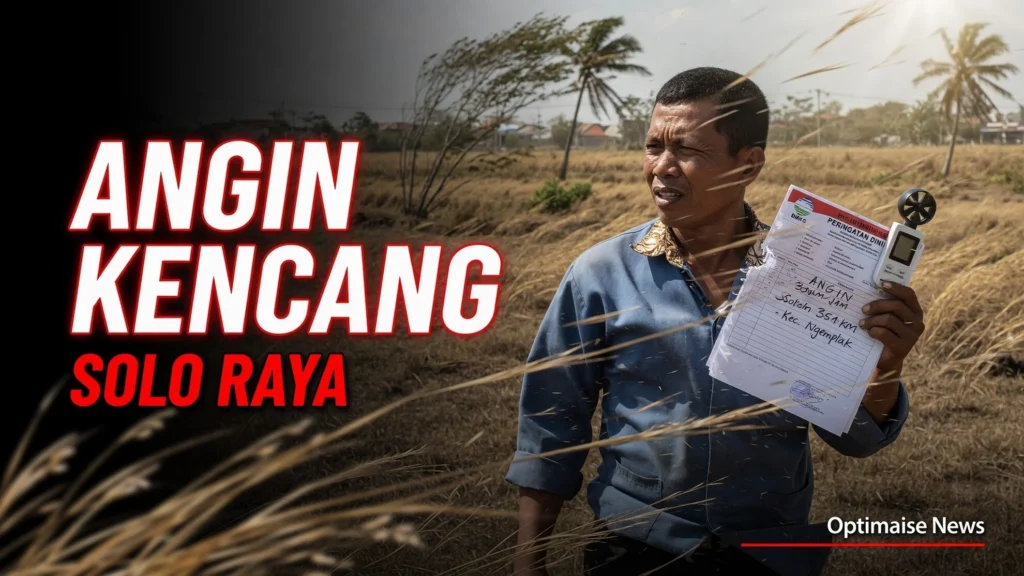 Angin Kencang 35 Km/Jam di Solo Raya Picu Waspada Karhutla