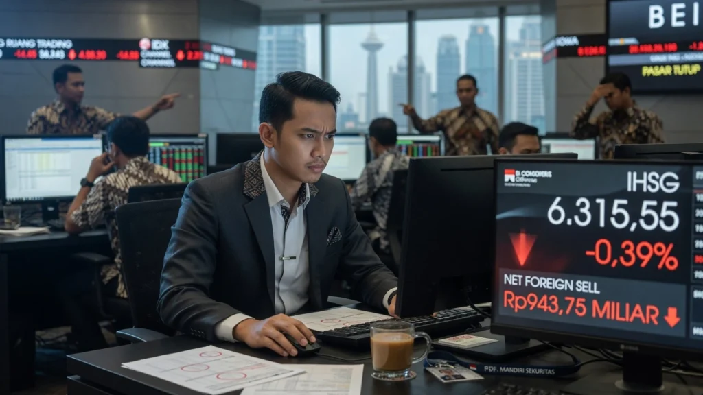 Rincian Arus Dana Asing: Beli vs Jual di Sesi I