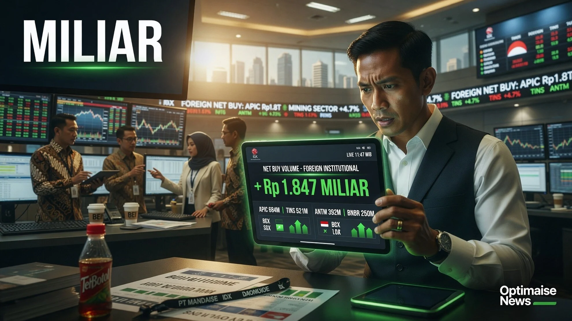 Asing Jual Bersih & APIC Diborong Rp920 Miliar