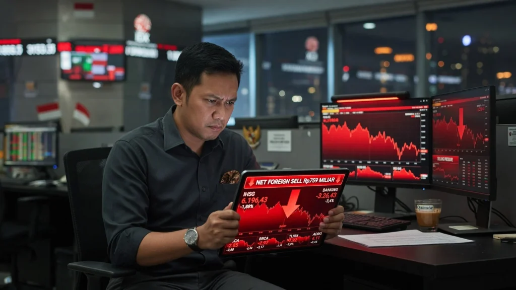 Big Caps Perbankan dan Energi Menyeret Indeks ke 6.196
