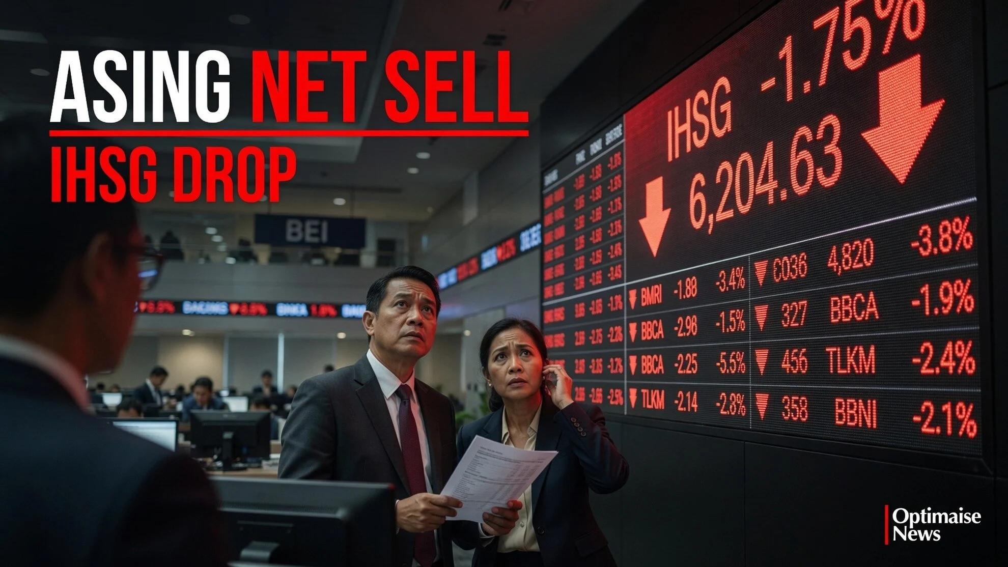 Asing Net Sell Rp759,46 Miliar, BMRI Dilepas Terbesar Sesi I