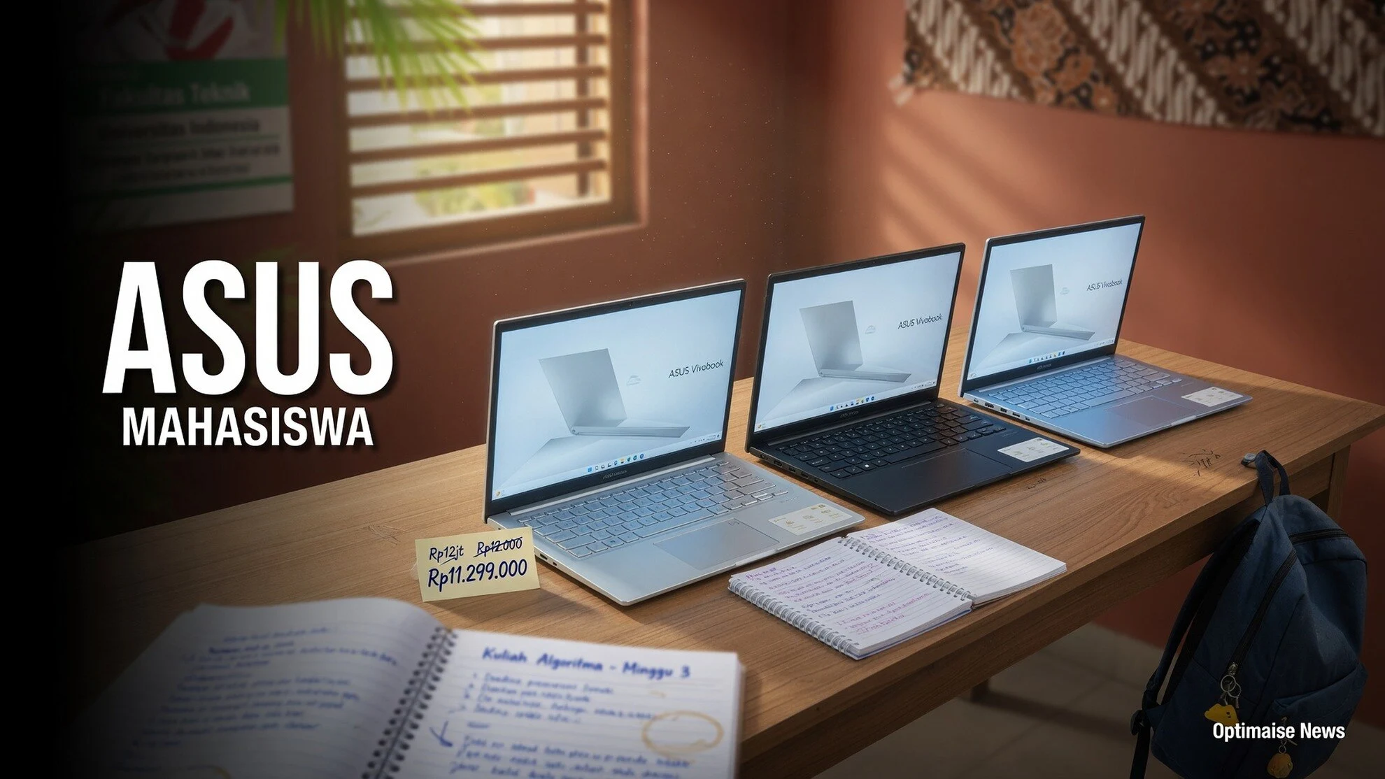 Asus Rilis Laptop Vivobook Mahasiswa Mulai Rp11,3 Juta