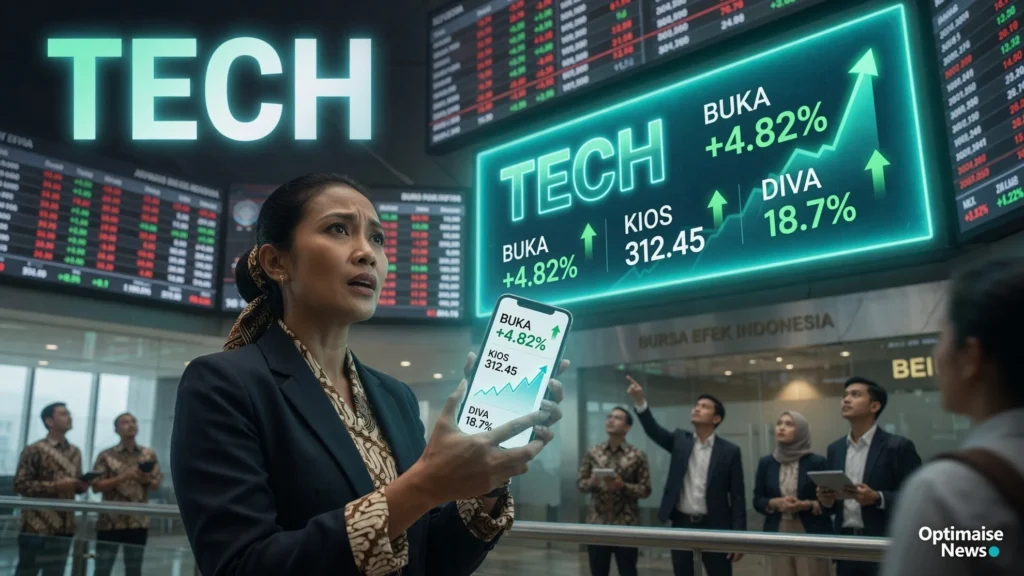 BI Rate Ditahan, 8 Saham Tech-Energi Topang Rebound IHSG
