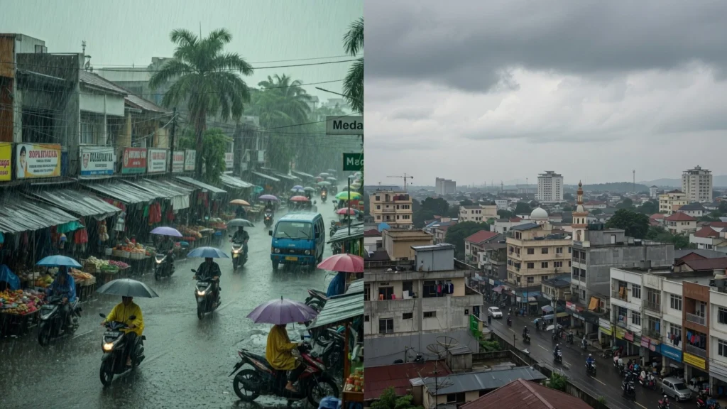 Langit Berawan Hingga Tebal di Barat hingga Timur