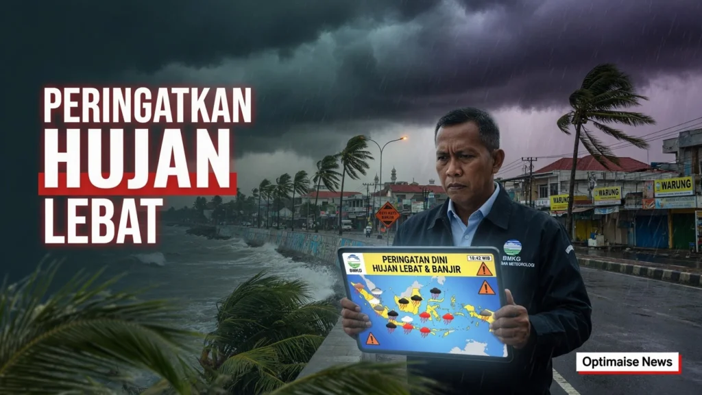 BMKG Peringatkan Hujan Lebat di 17 Provinsi 22 Juli