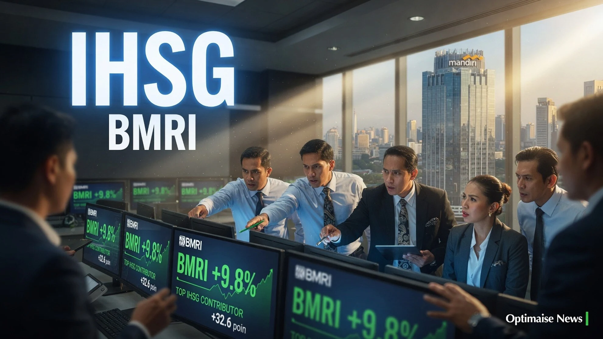 BMRI 32,6 Poin Pimpin 10 Emiten Penggerak IHSG