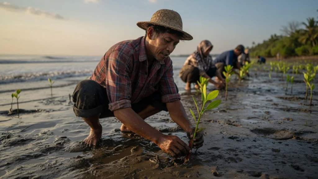 Ketua Atam: Mangrove Redam Ombak yang Makin Besar dan Dekat