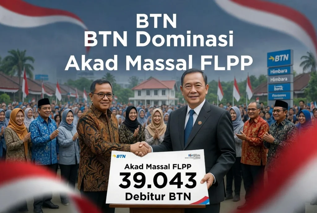 FLPP Nasional Tembus 118.756 Unit, BTN Tertinggi di Himbara