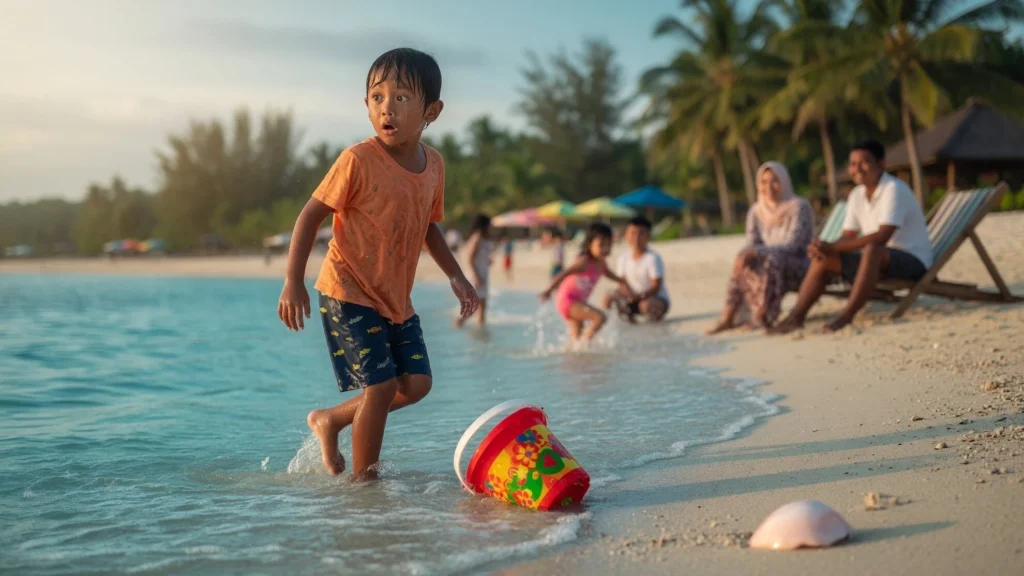 Rasa aman palsu karena anak sudah akrab dengan laut sejak bayi