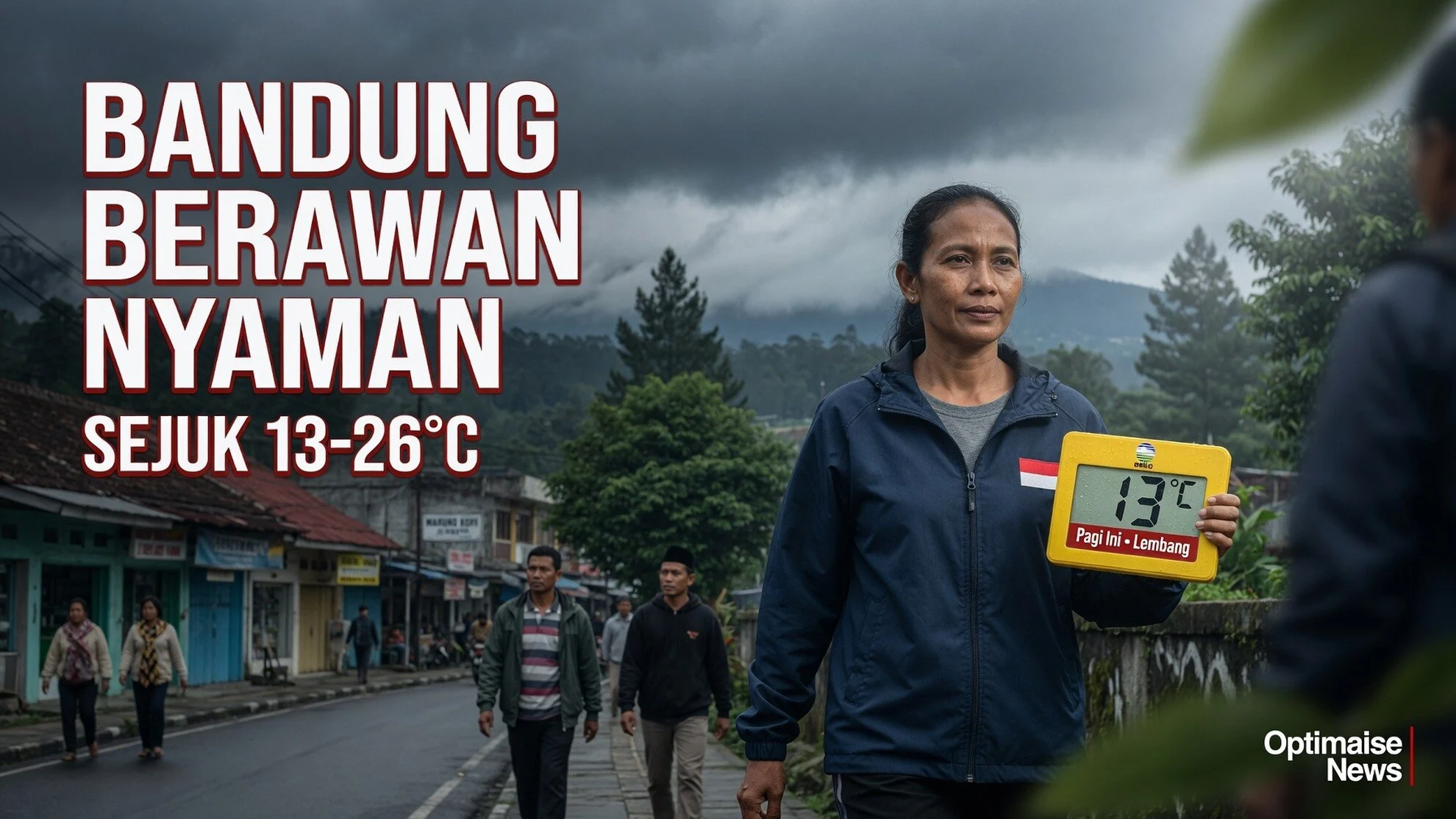 Bandung Berawan Nyaman Senin 27 Juli, Suhu 13-26°C Sejuk Pagi