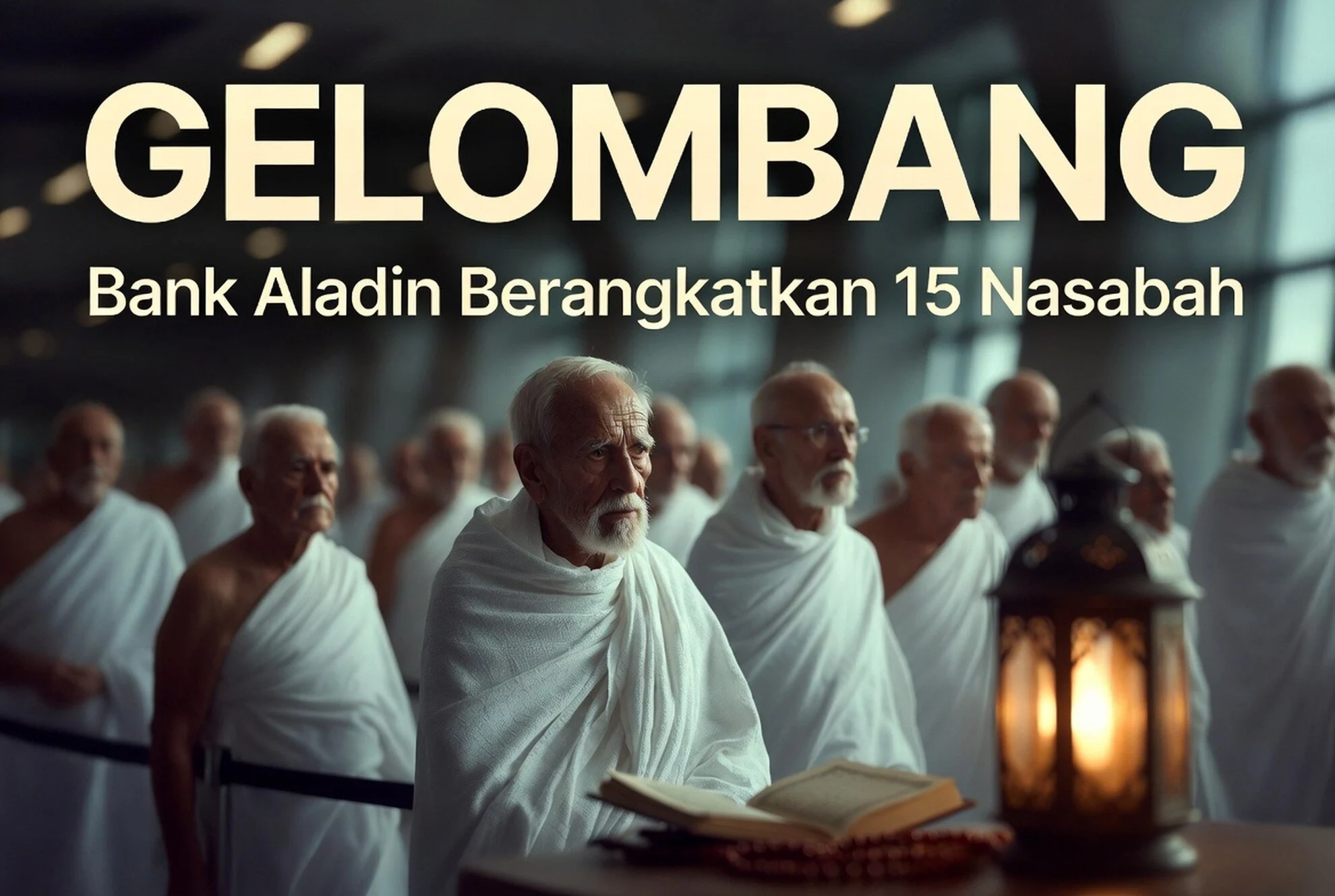Bank Aladin Berangkatkan 15 Nasabah Pensiun Umrah Gelombang II
