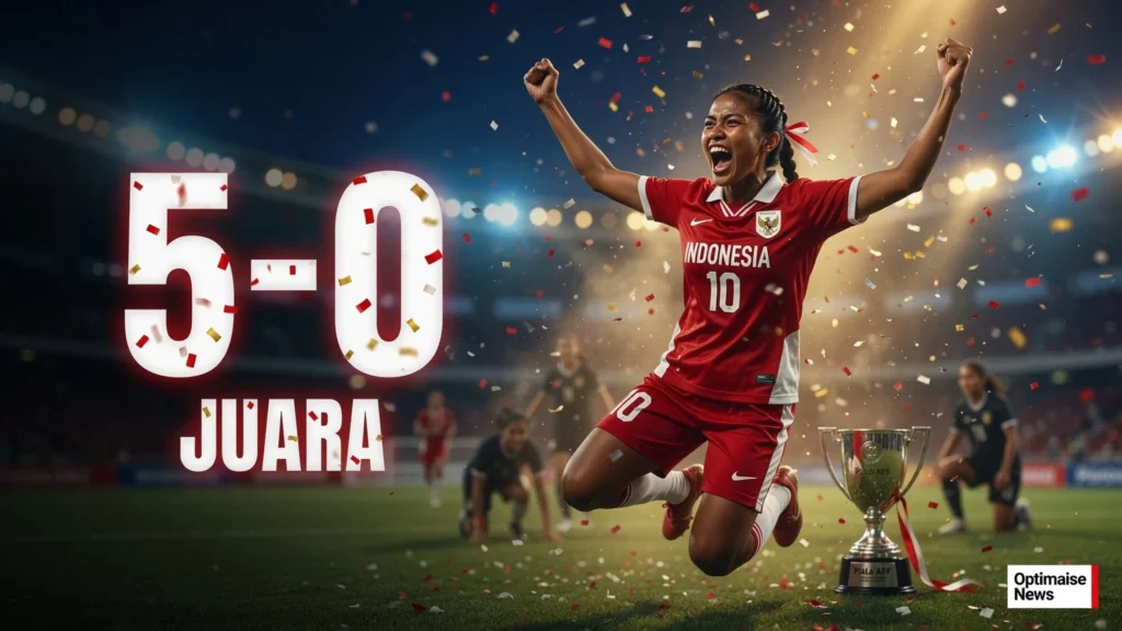 Bantai Laos 5-0, Timnas Putri Indonesia Juara AFF Putri 2026