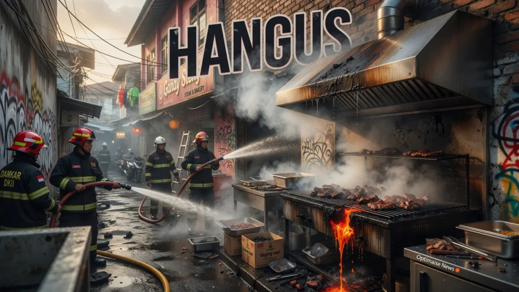 Bara Grill Picu Api Dapur Gandy Steak Menteng, 100 m2 Hangus